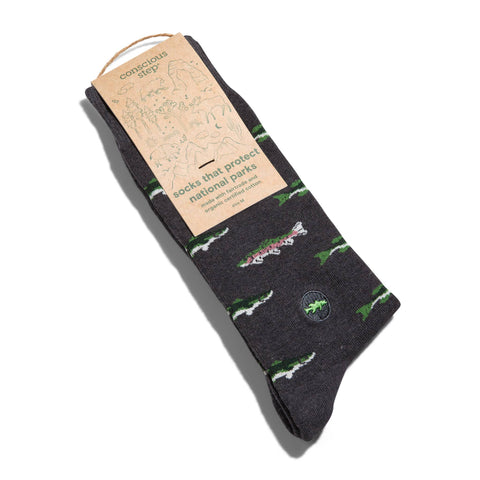 Socks that Protect National Parks - Grey Fish