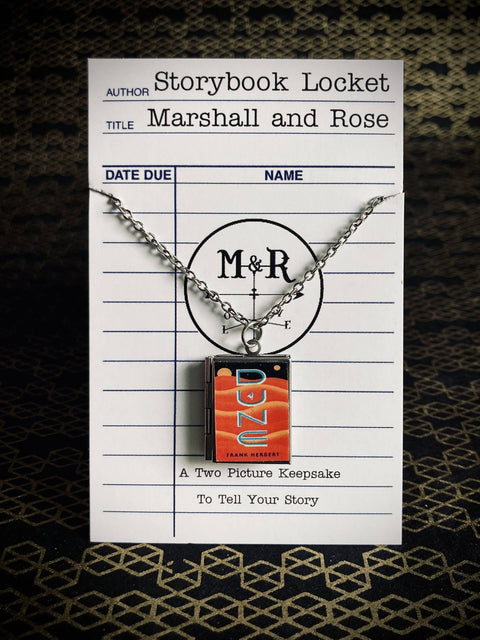 Necklace - Book Locket Dune: Stainless Steel