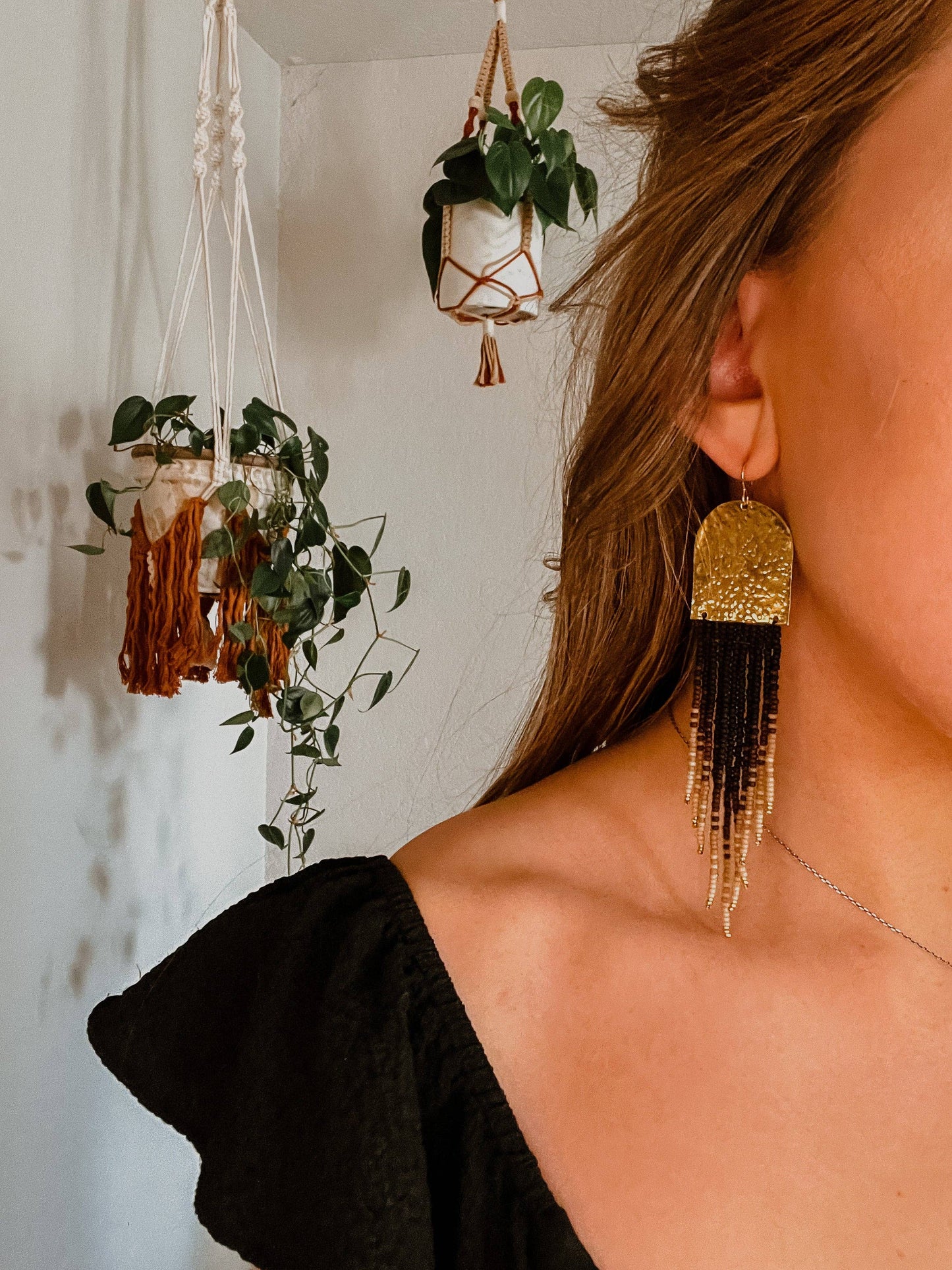 Earrings - Golden Hour Set In Black