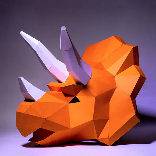 3D Papercraft - Triceratops Mask