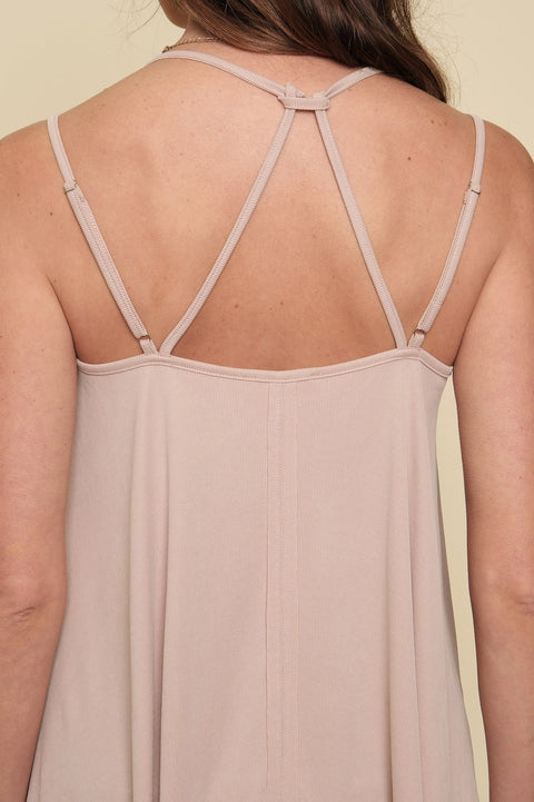 Tank Top - Strappy Cami Rose