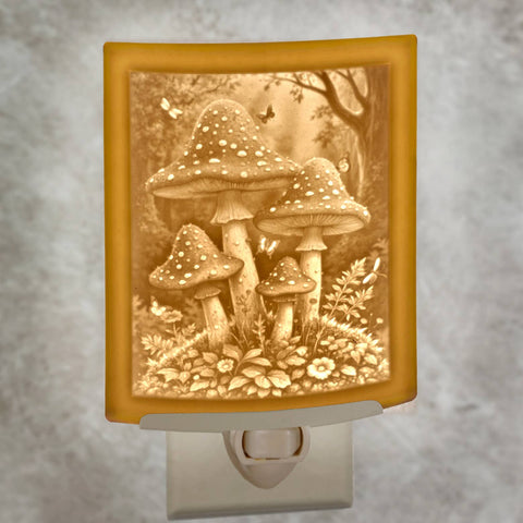 Night Light - Magic Mushrooms Porcelain