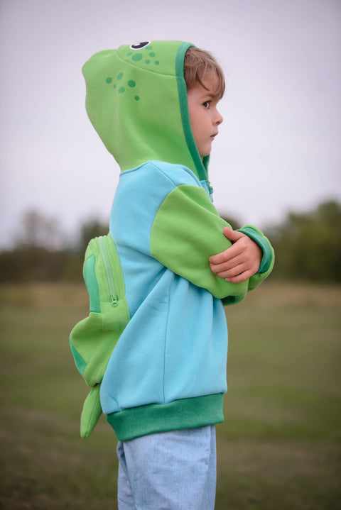 Backpack Hoodie - Sea Turtle