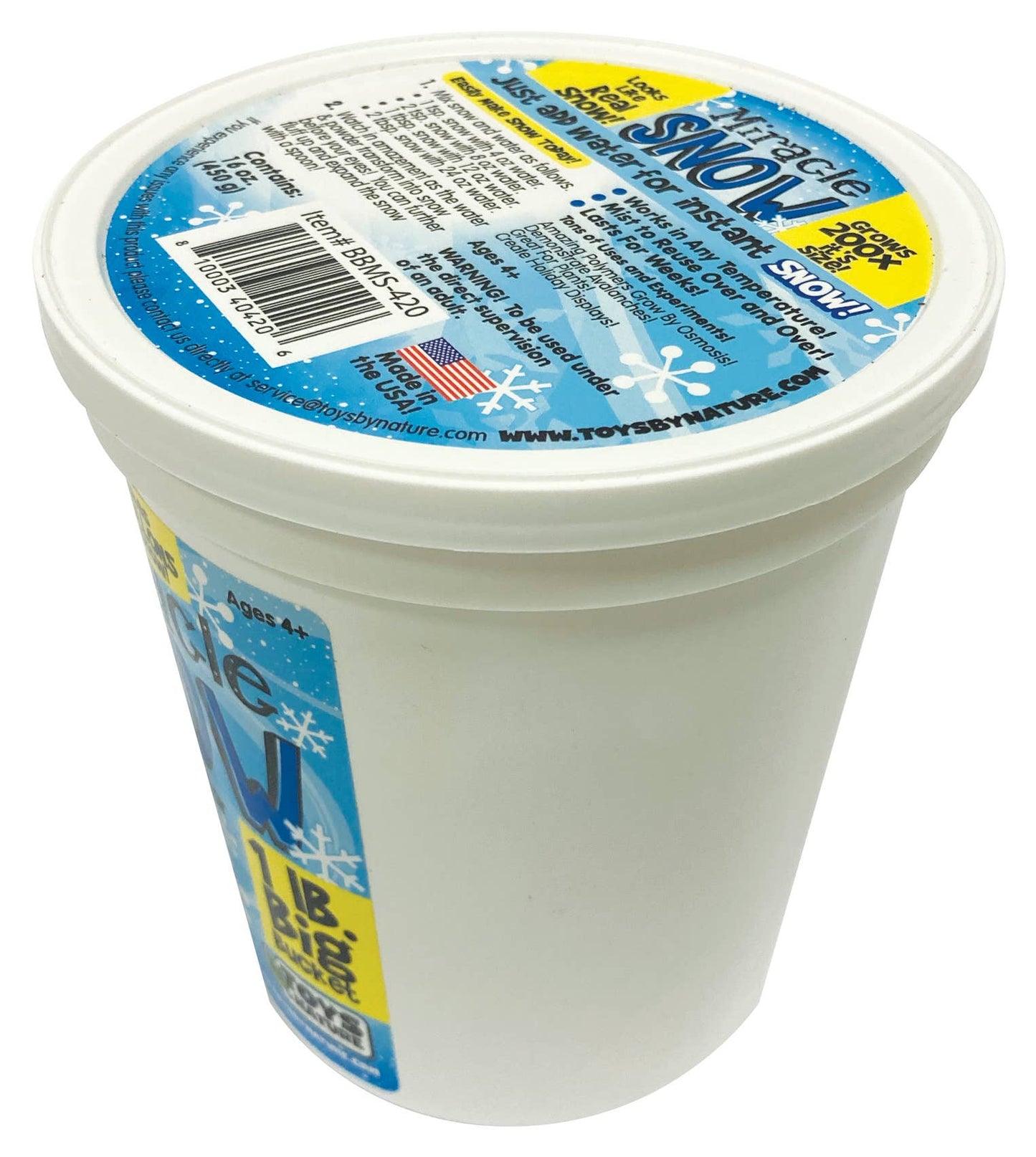 Miracle Snow - 1 Pound Tub