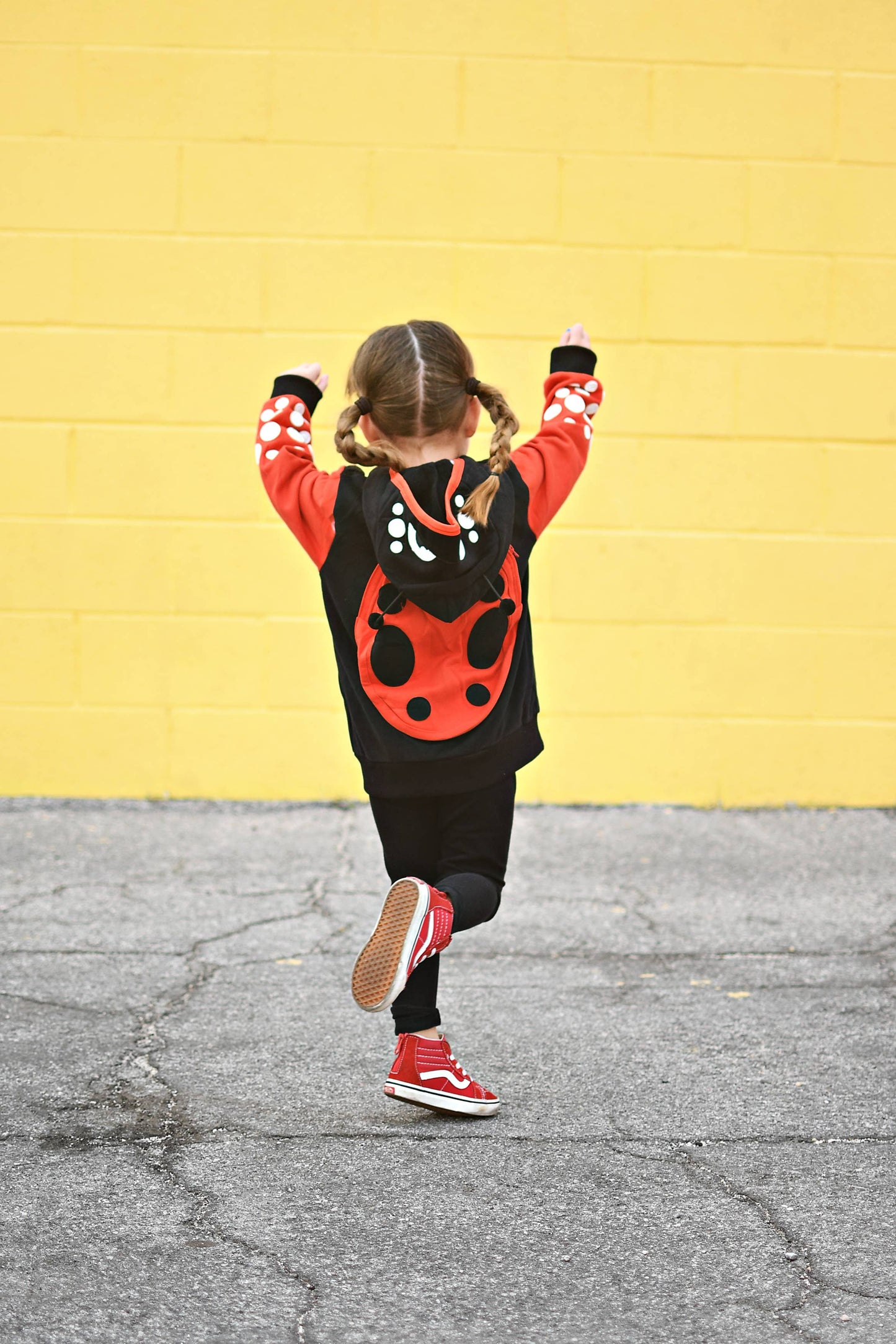 Backpack Hoodie - Ladybug