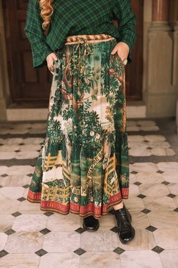 Atelier Skirt - Wildheart with Pockets Tassels & Unicorn