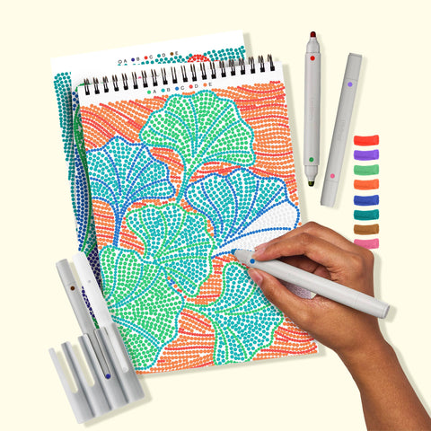 FlowArt -Dot by Letter: Botanicals