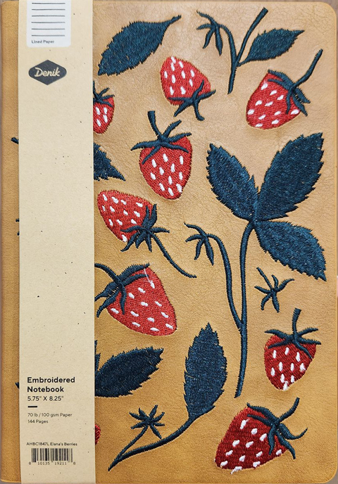 Journal (Hardcover) - Elana's Berries Embroidered