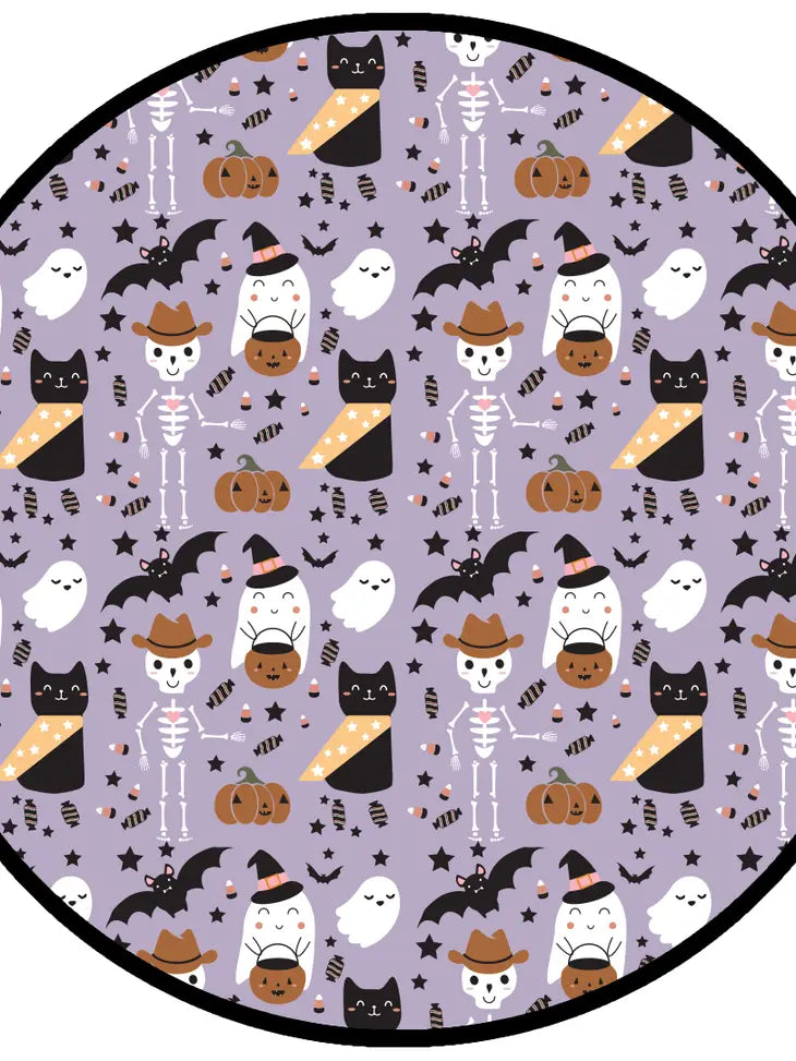 Coverall (Convertible) - Spooky Cute Purple