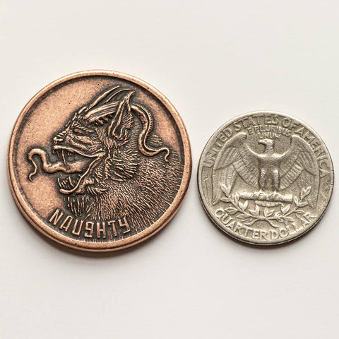 Decision Maker Coin - Naughty or Nice Copper