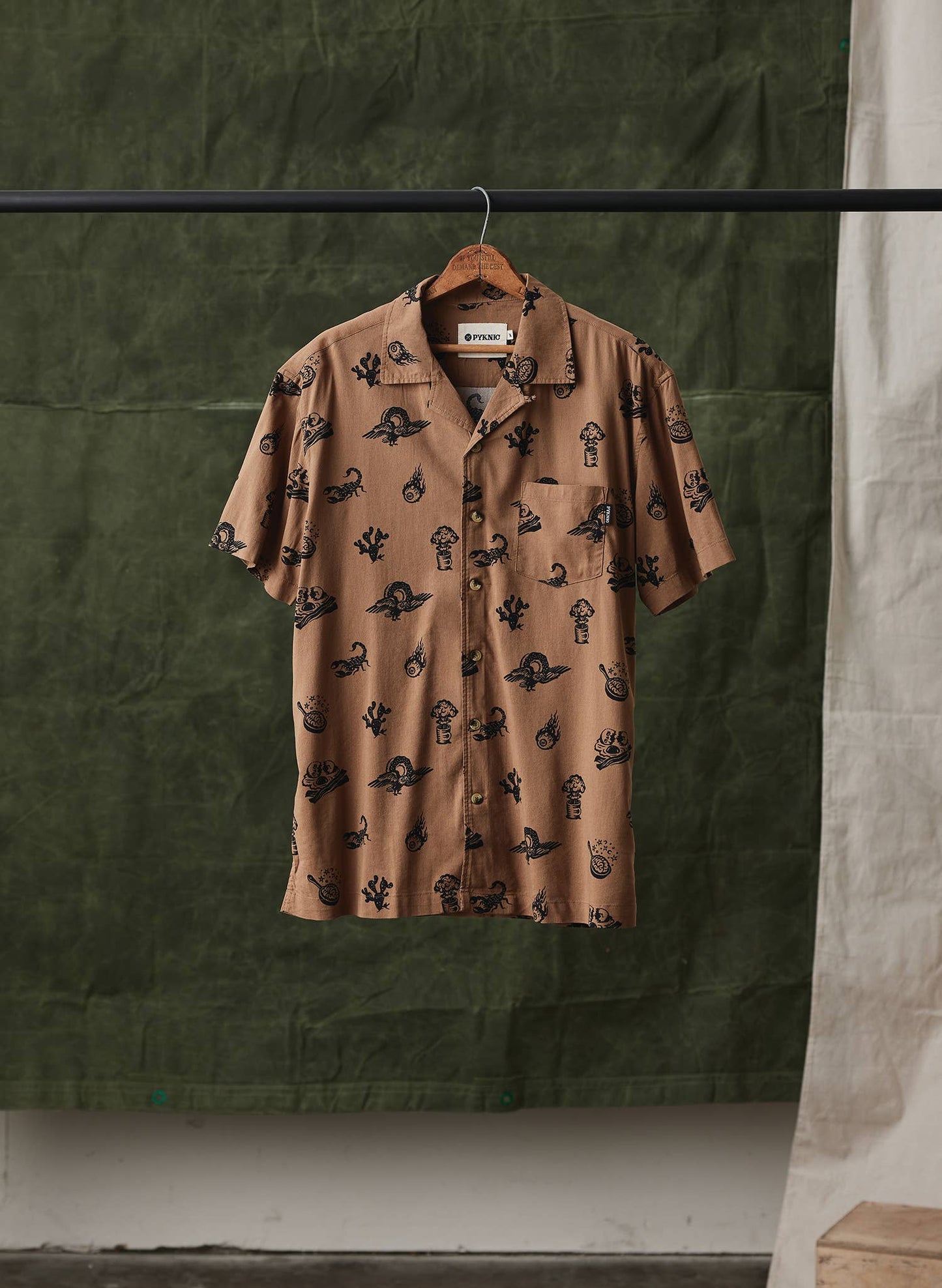 Button-Up Shirt (Mens) - Brain Fried Desert