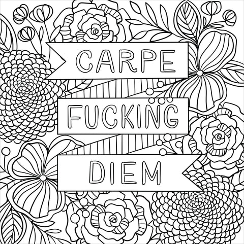 Adult Coloring Book - Inner F*cking Peace