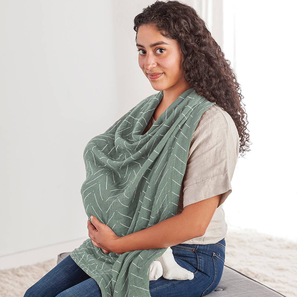 Breastfeeding Boss™ - Sage Mudcloth