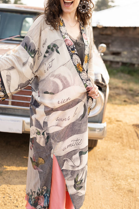 Bamboo Boho Kimono Duster - Take My Hand