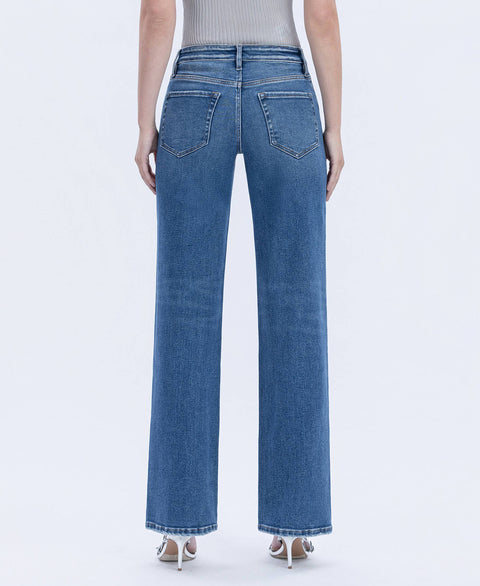 Jeans - High Rise Full Length Slim Wide: Dreamland