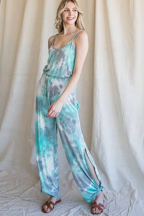 Jumpsuit - Tie Dye Split Side Casual