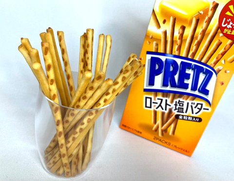 Pretzels - Glico Pretz Roasted Salted Butter 57g (Japan)