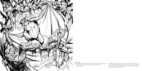 Cryptid Creatures Coloring Book by: Paperback; 64 pages / English