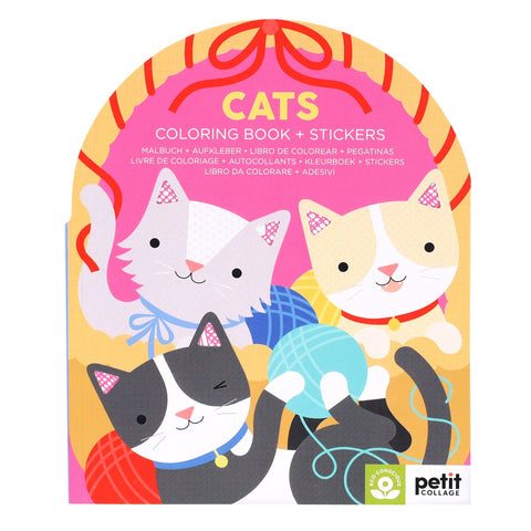 Coloring Book + Stickers - Cats