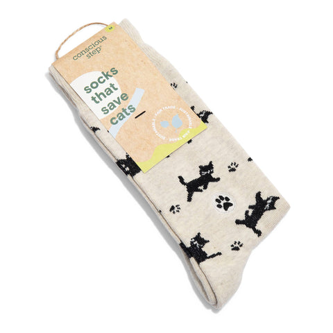 Socks that Save Cats - Beige Cats