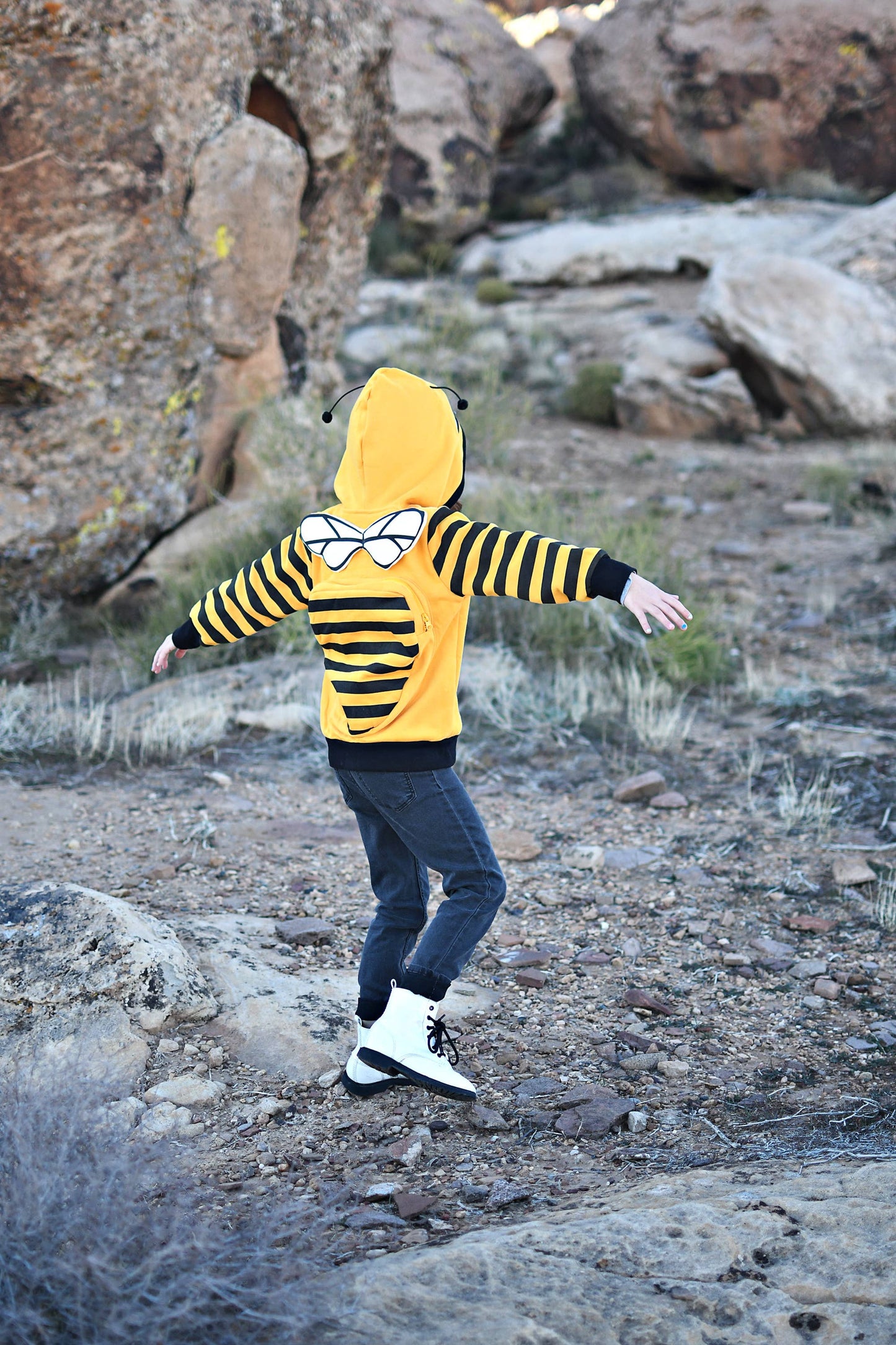 Backpack Hoodie - Buzz the Bee