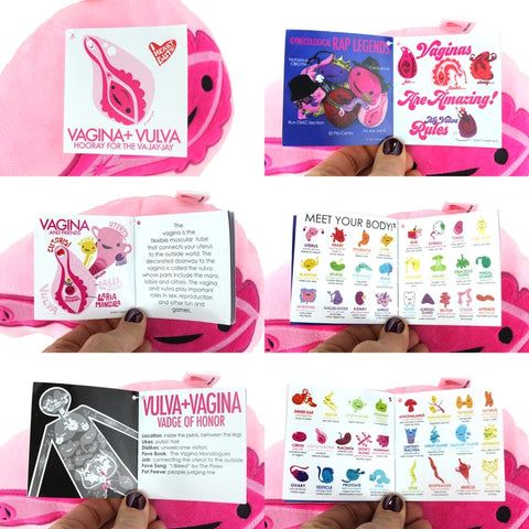 Plush - Vulva+Vagina Zip Pouch: Yay for the Va-Jay-Jay