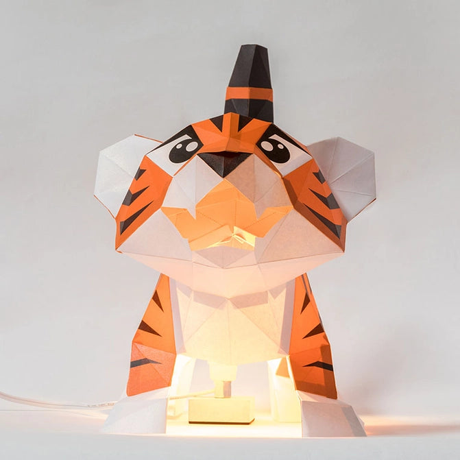 3D PaperCraft - Baby Tiger Lamp