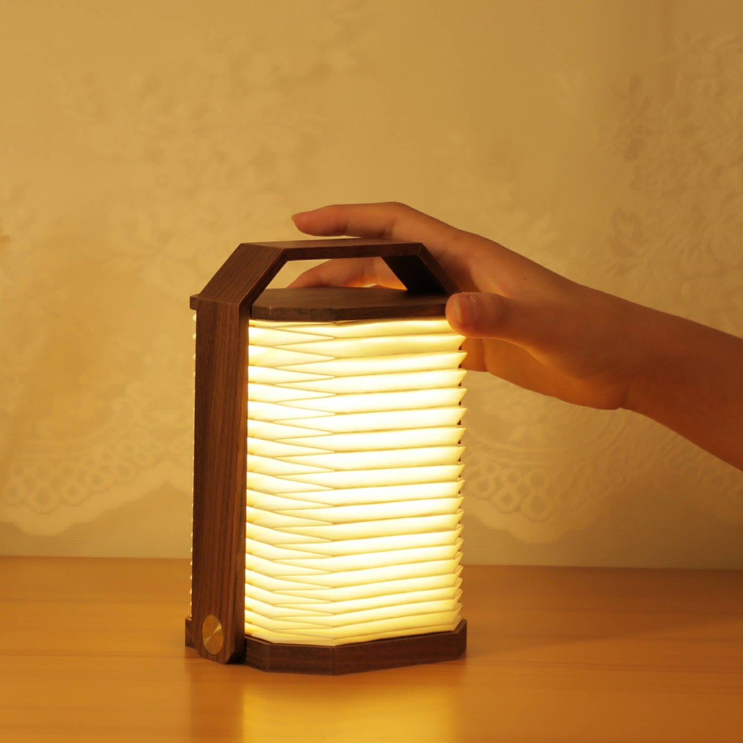 Lamp - Smart Origami Walnut