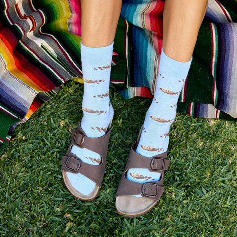Socks that Protect Sea Otters - Periwinkle