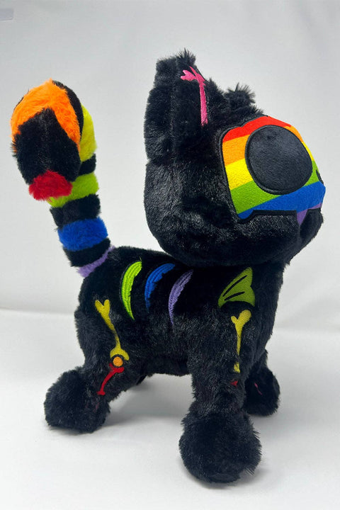 Stuffed Animal - Rainbow Skelekitty