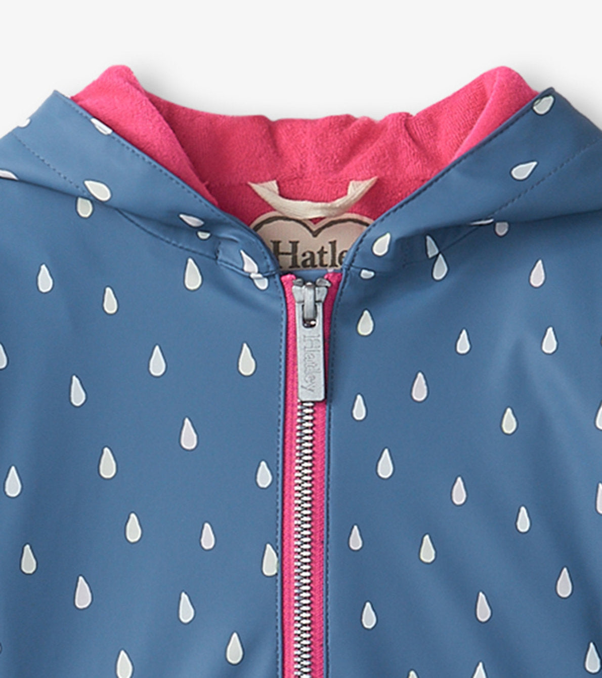 Last One: 4T: Raincoat - Color Changing Tiny Drops