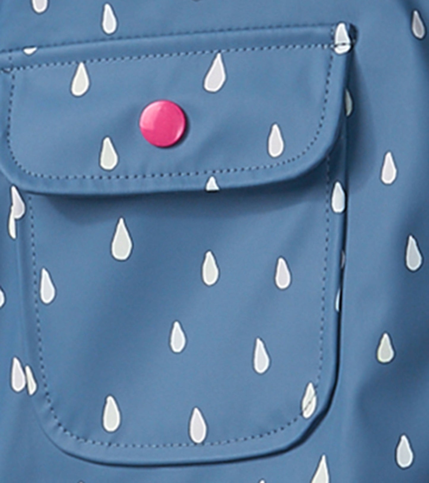 Last One: 4T: Raincoat - Color Changing Tiny Drops