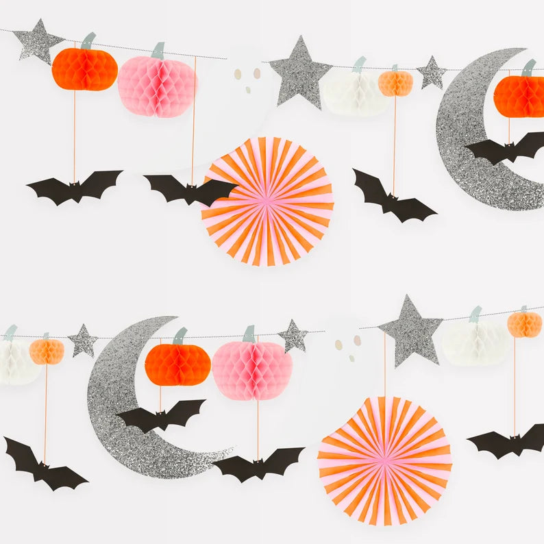 Garland - Pastel Honeycomb Halloween