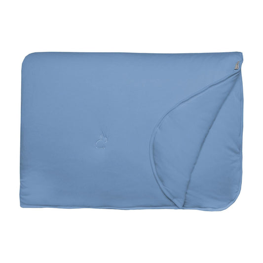 Fluffle Throw Blanket with Embroidery - Dream Blue