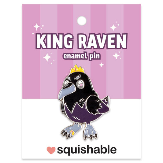 Squishable - Enamel Pin King Raven