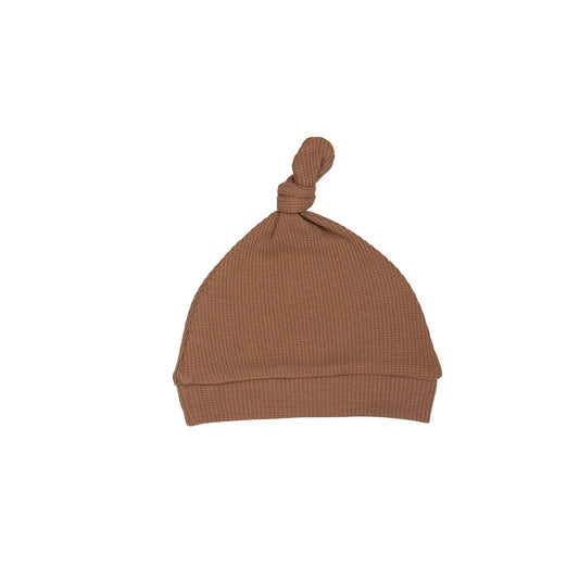 Knot Hat - Pecan Brown Waffle