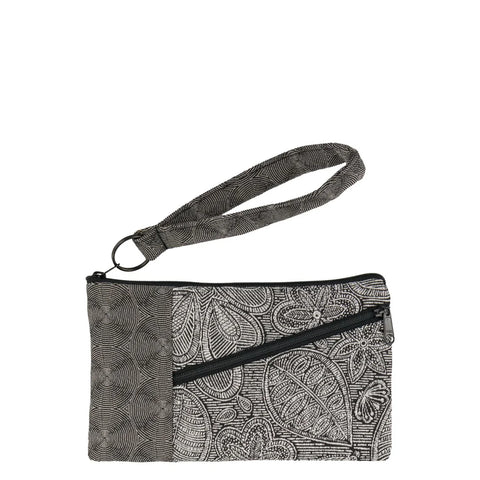 Beetle Wristlet - Mehndi Graphic Grey