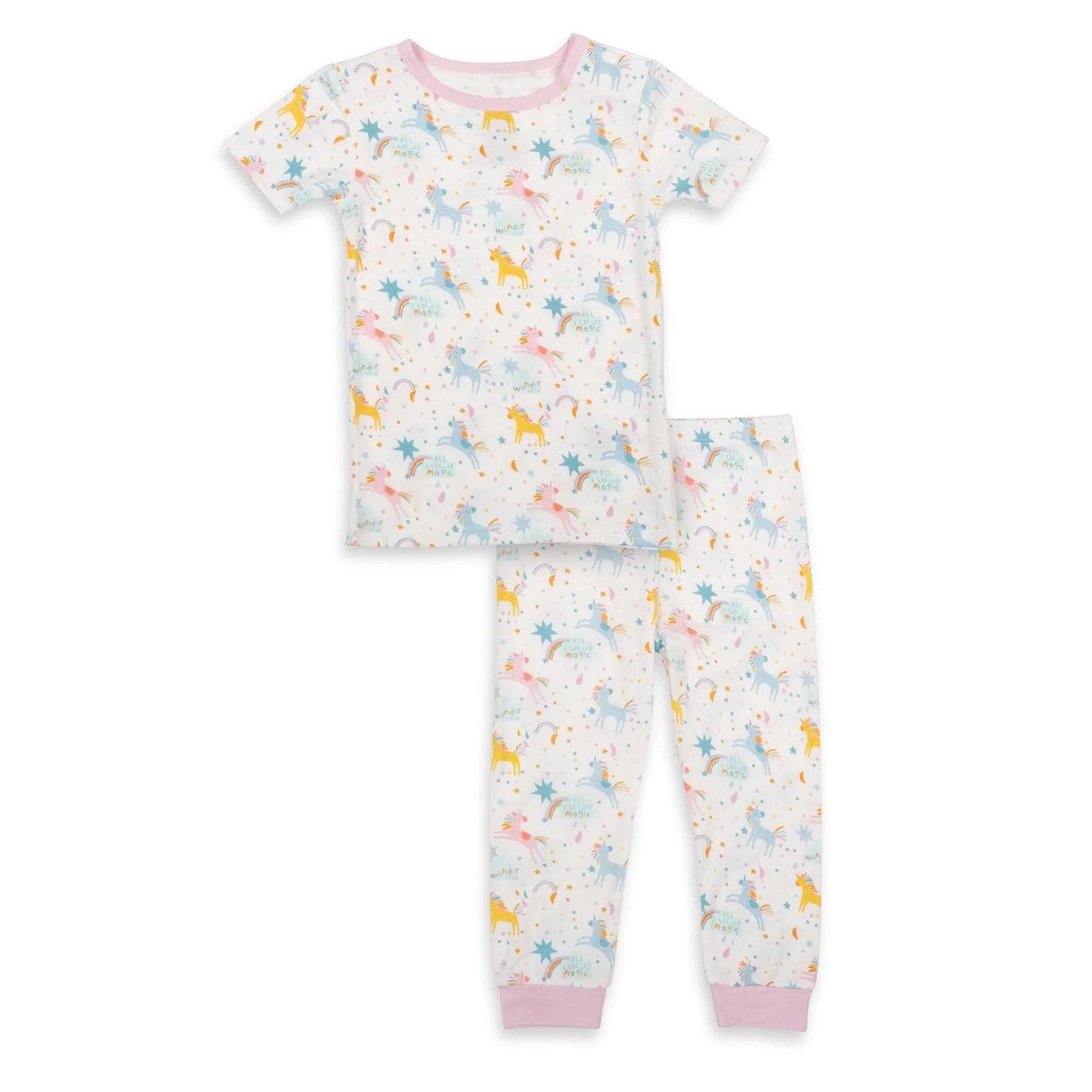 2 Piece Pajama (Short Sleeve) - Magic Glitter Sparkle