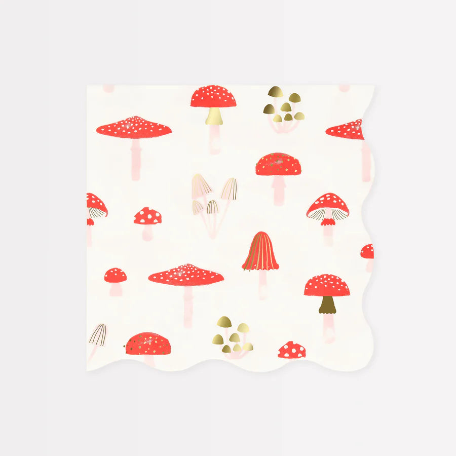 Paper Napkins - Merry Mushrooms Large (16pk)