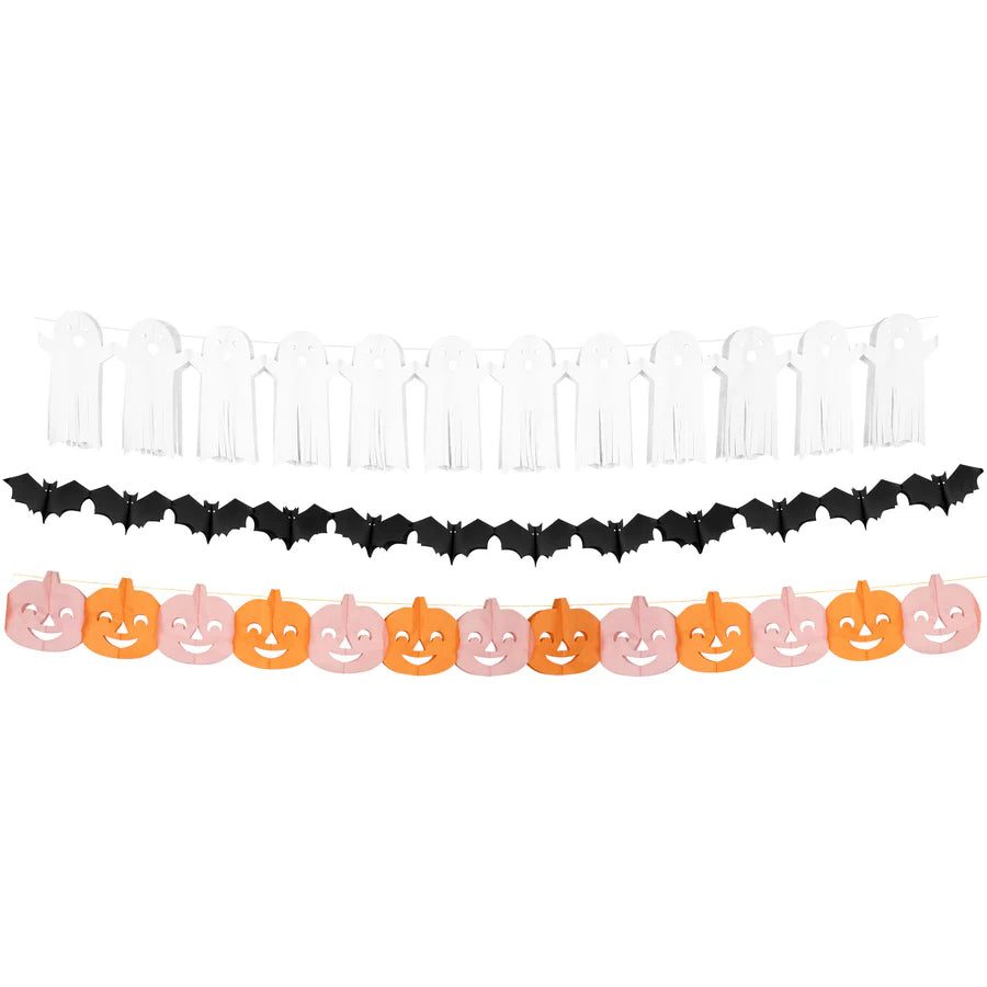 Garland - Tissue Paper Halloween (3pk)