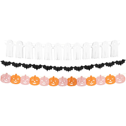 Garland - Tissue Paper Halloween (3pk)