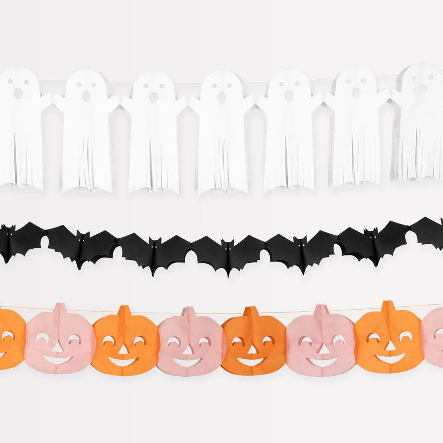 Garland - Tissue Paper Halloween (3pk)