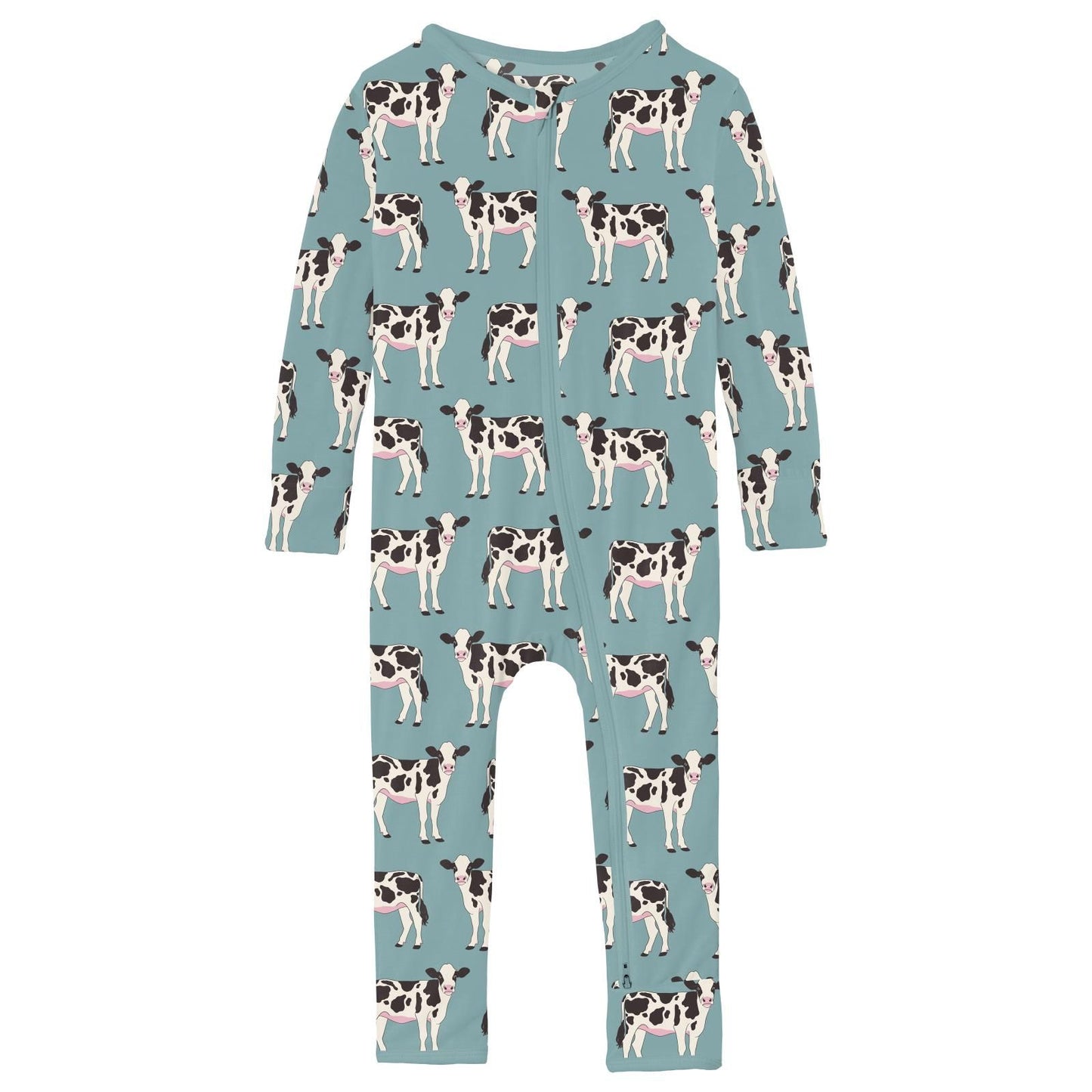 Coverall (2 Way Zipper) - Jade Cows