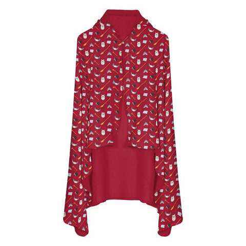 Fleece Hooded Blanket - Crimson Magical World