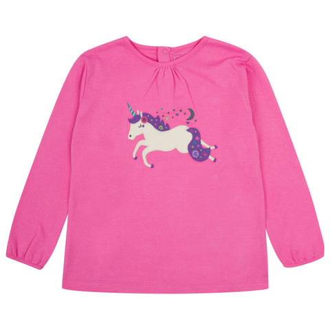 Last One - Size 4/5Y: Tunic (Kids) - Unicorn Applique