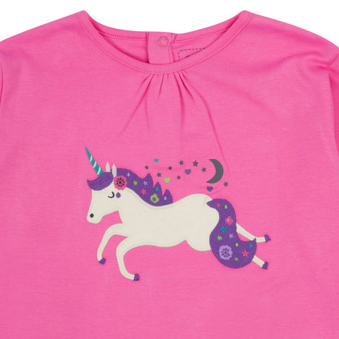 Last One - Size 4/5Y: Tunic (Kids) - Unicorn Applique