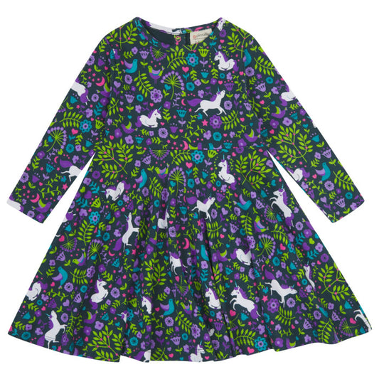 Skater Dress (Long Sleeve) - Unicorn