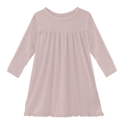 Swing Dress (Long Sleeve) - Baby Rose