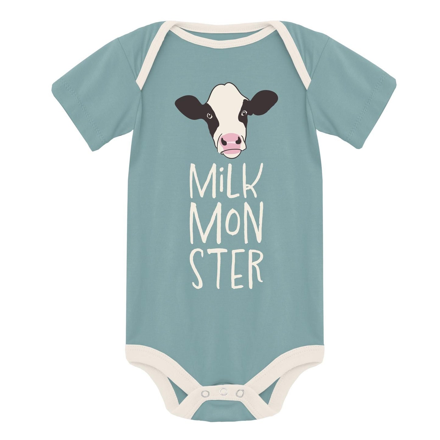 Onesie (Short Sleeve) - Jade Milk Monster (Jade Cows)