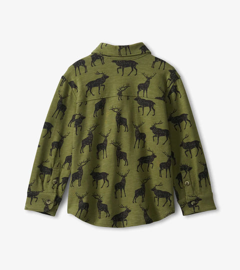 Button Down Shirt - Majestic Elk